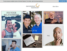 Tablet Screenshot of gaycouplesinstitute.org